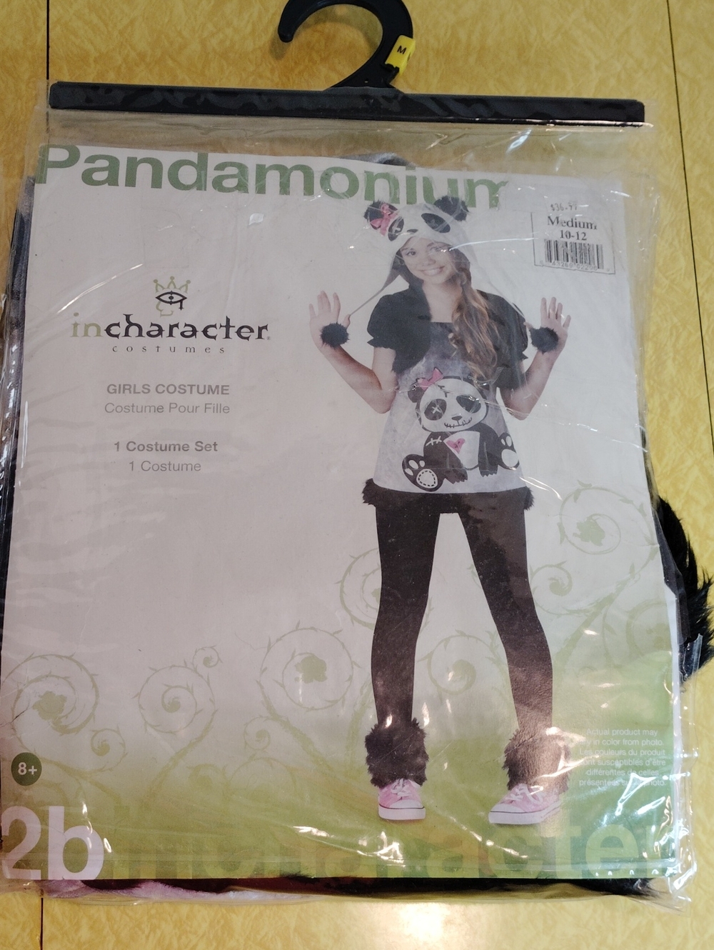Pandamonium Panda Halloween Costume Size M,10-12 New
